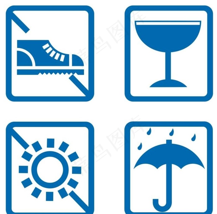 矢量纸箱标识图片