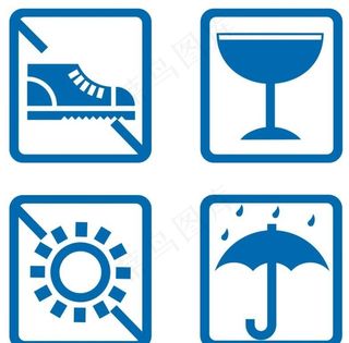 矢量纸箱标识图片