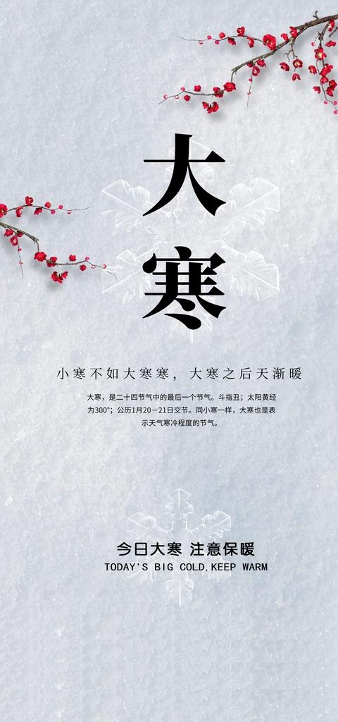 大寒图片(2362x4724)psd模版下载