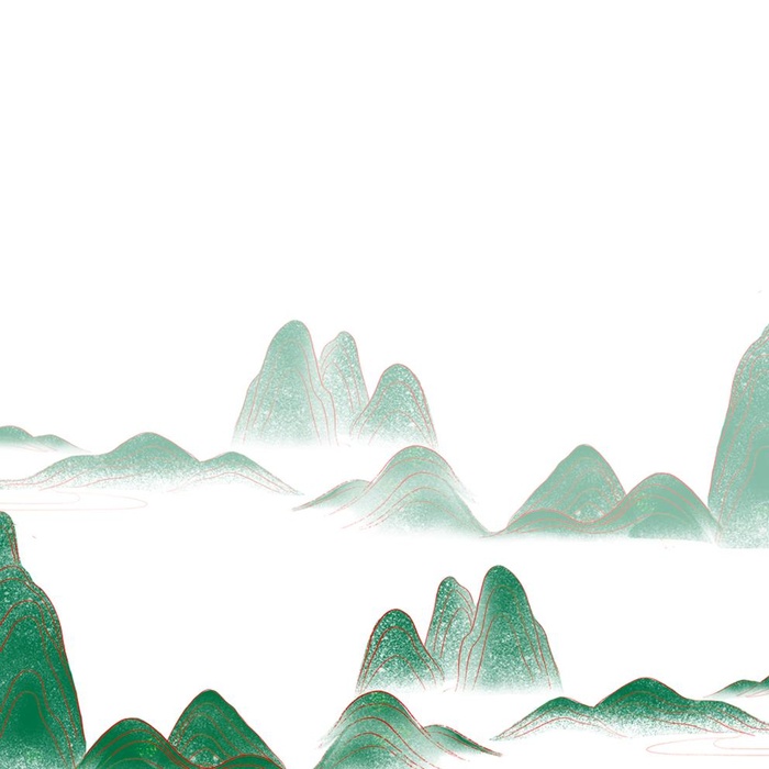 重阳节国潮山脉元素图片