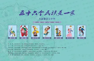 五十六个民族是一家柒部分图片