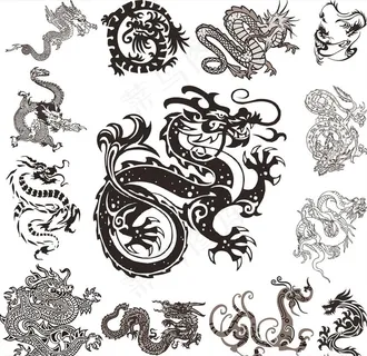 矢量龙传统文化龙纹图片 矢量龙传统文化龙纹图片