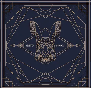 手绘线描动物花纹矢量图下载图片