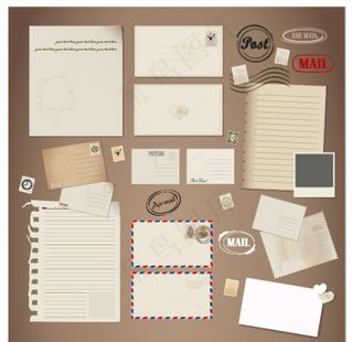 信封信纸图片