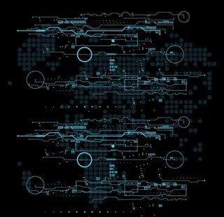 科幻未来感网页元素图片