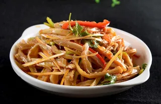 山笋牛肚丝图片