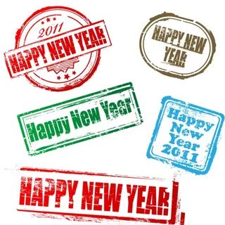 新的一年的邮戳图片 新的一年的邮戳图片
