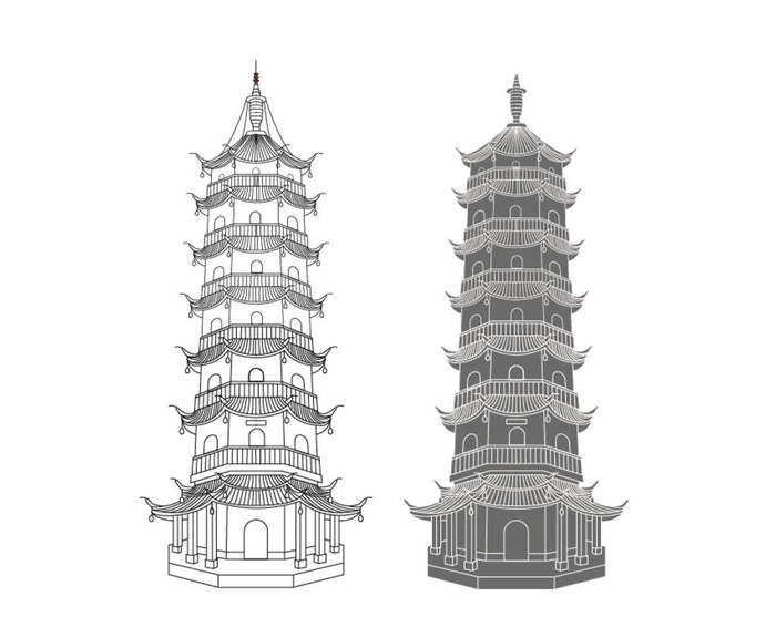 无锡地标南禅寺妙光塔图片