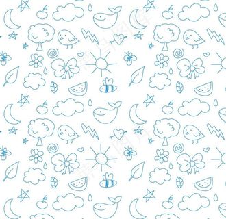 婴儿涂鸦可爱图案图片