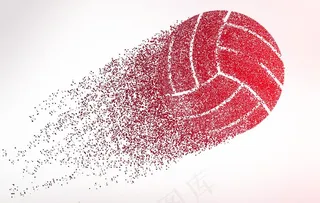 篮球运动粒子造型海报图片