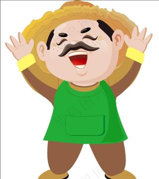 农夫  果农  农民  开心图片