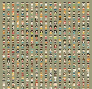 卡通人物图标图片