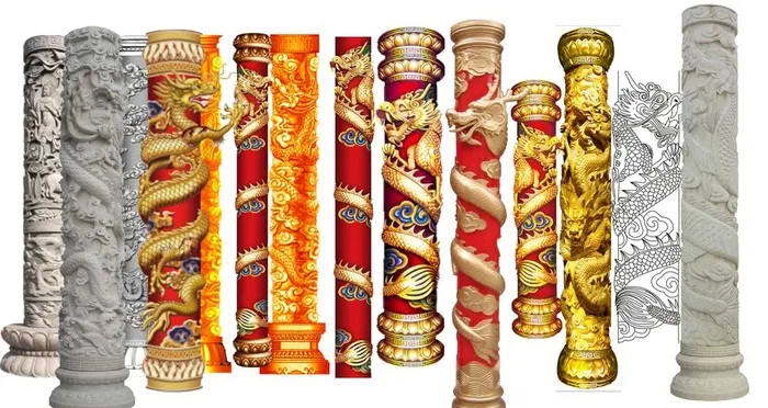 古典精美柱子合集图片(1920x1080)psd模版下载