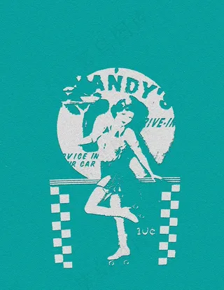 酒吧女郎剪影图片