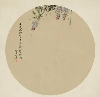 中国风工笔画背景图片