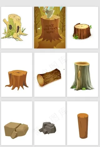 树桩图片