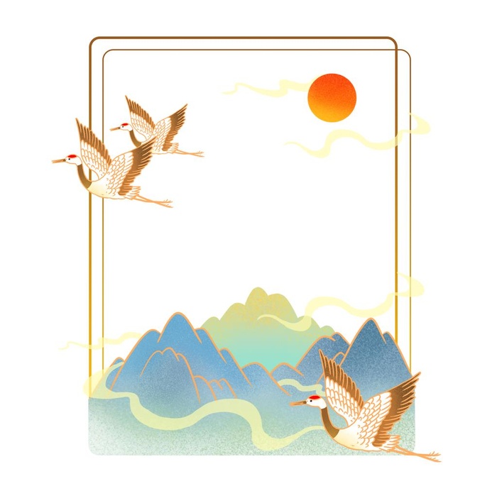 国潮风背景图片