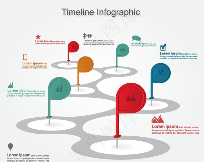 时间轴图表图片ai矢量模版下载