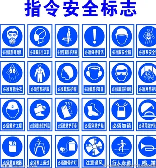 指令安全标志图片