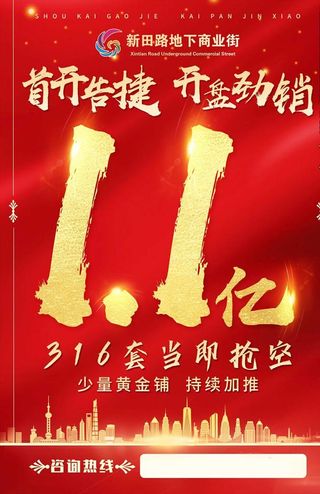 地产开盘销售单页图片