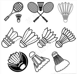 羽毛球图标图片