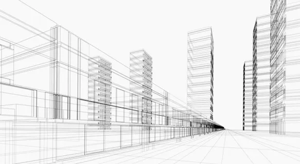 素描建筑线条图片