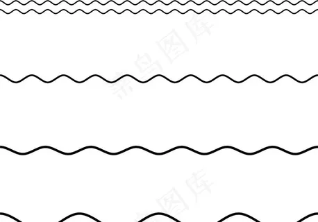 矢量波浪线形状底纹装饰线条图片