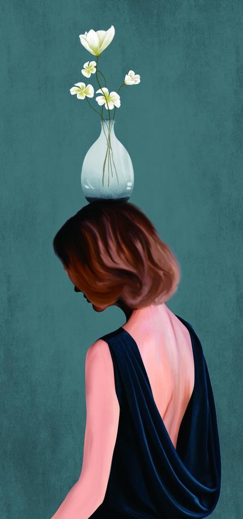 玄关装饰画图片(2363x4724)psd模版下载