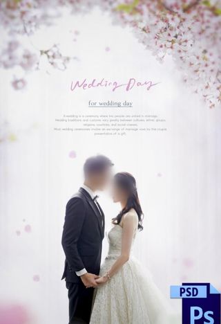 婚纱情侣写真换景背景模版图片