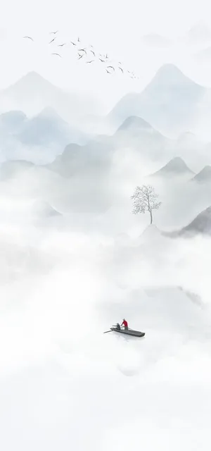 意境禅意山水水墨画图片 意境禅意山水水墨画图片