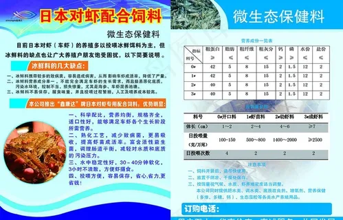 虾饲料宣传页图片
