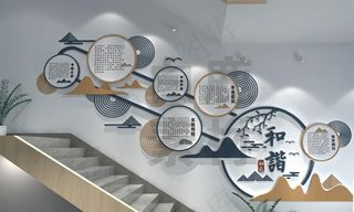 楼道文化墙图片