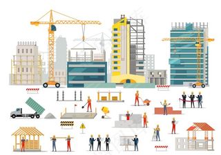 卡通建筑工人图片