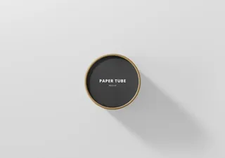 圆柱纸筒样机 图片