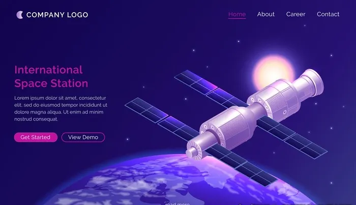 卫星图片ai矢量模版下载