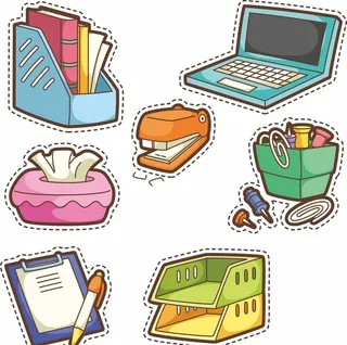 卡通学校元素,卡通,幼儿园元素,卡