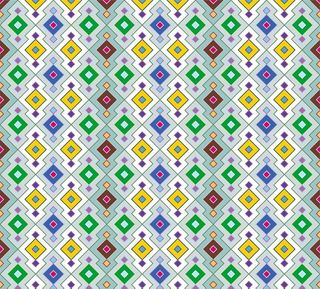 民族古典 几何 方格子 印花 图片