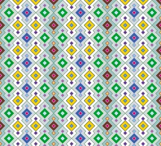 民族古典 几何 方格子 印花 图片