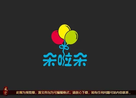 儿童气球标志图案图片