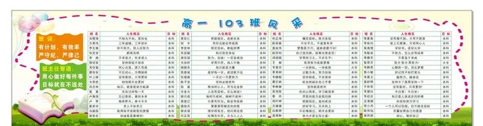 班级风采板报图片cdr矢量模版下载