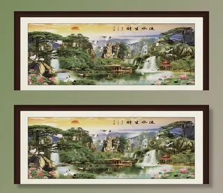 风景山水画图片