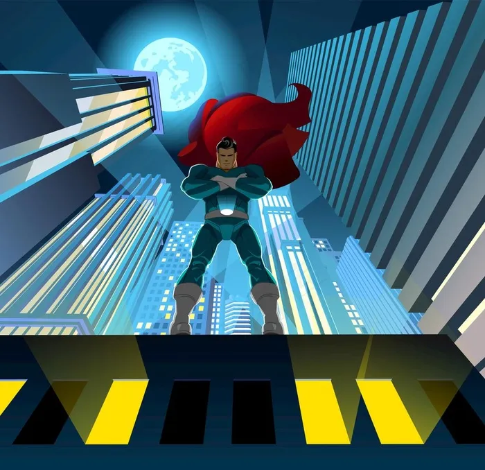 卡通超人图片eps,ai矢量模版下载