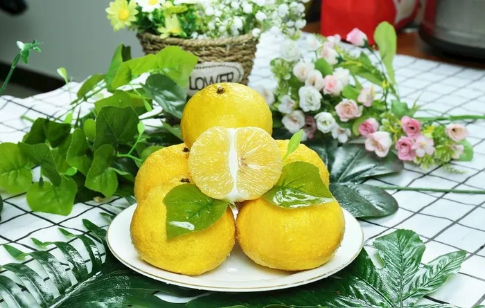 湖南麻阳黄金贡柚 图片