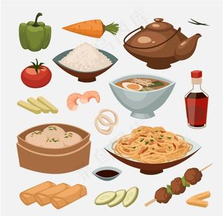 美食插画图片