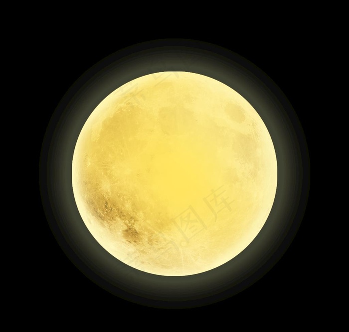 发光月亮图片