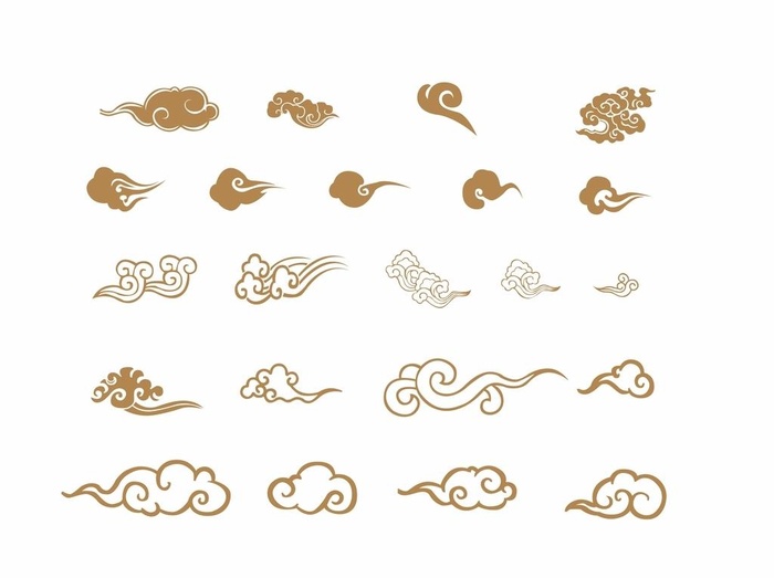 中国风矢量云纹祥云图片