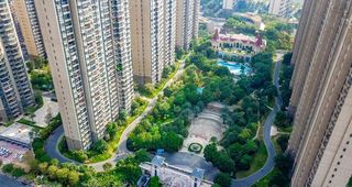 地产 小区 园林 实景 拍菜鸟图库片
