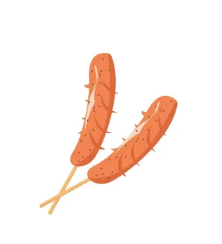 烤肠素材图图片