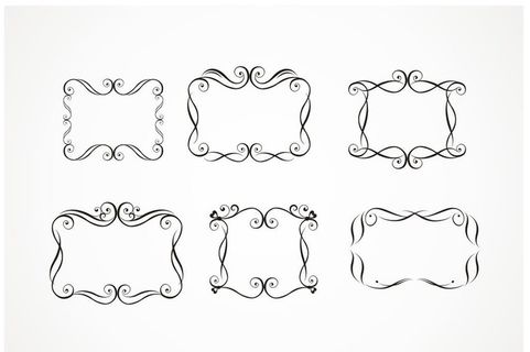 欧式边框花边图片