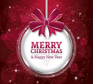 深红圣诞卡片图片